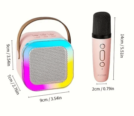 Kids Bluetooth Karaoke Speaker with Single & Dual Microphones