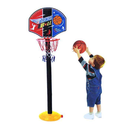 Kids Basketball Hoop Stand Kit Adjustable with Ball Pump