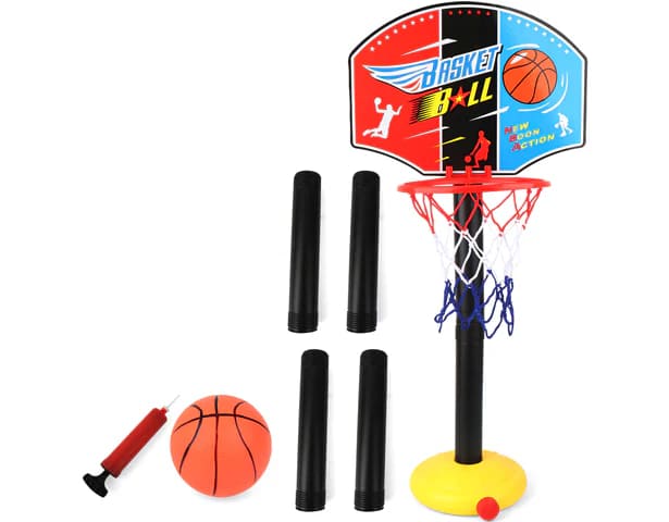 Kids Basketball Hoop Stand Kit Adjustable with Ball Pump