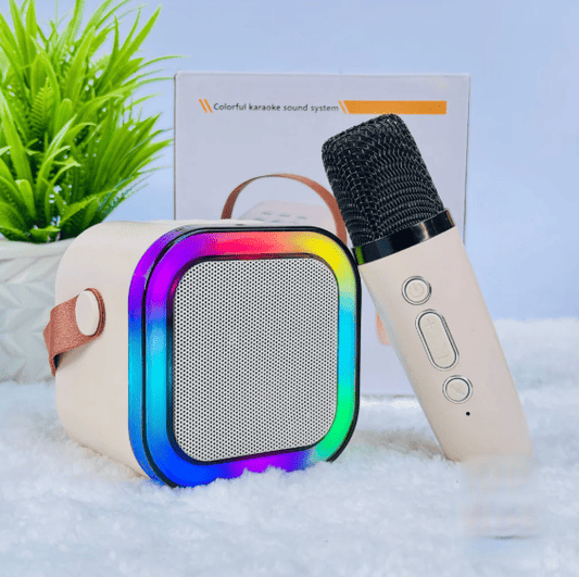 Kids Bluetooth Karaoke Speaker with Single & Dual Microphones